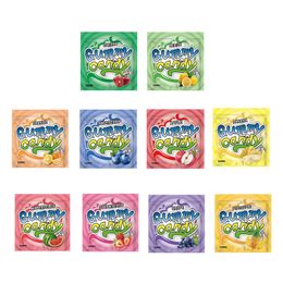 Gummy Gummies Candy 500mg Sacs d'emballage Pares pastèmes Mylar Embellies Alimentation Plastic Plastic Package Emballage Sac vide