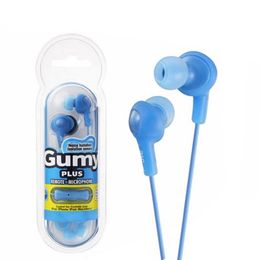 Gumy Ha fr6 Gummy-hoofdtelefoonoorfilms 3,5 mm Mini in-earphone Ha-Fr6 Gumy plus Withs Mic en afstandsbediening voor Smart Android-telefoon met retailpakket