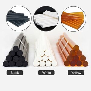 Pistolet 10/20 / 30pcs Polyamide Hot Melt Glue Stick 150 degrés 11 mm Haut-température Black Blanc Blune pour la colle Gue Adhésive Glue