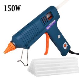 Pistolet 150W MELT HUT LE PAUT TEMPÉRATURE ANTISCALABLE ANTISCALLE 50 * 2,0 mm Buse de soudage DIY Gun à air chaud pour bâtons de colle de 11 mm