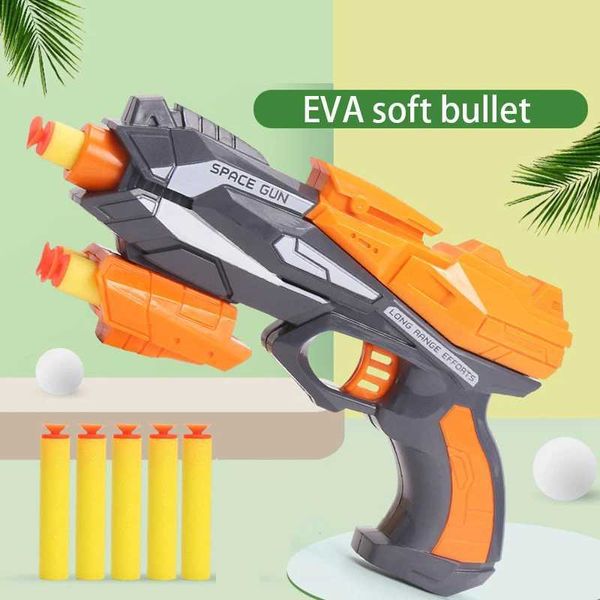 Pistolet Autres jouets Jouets d'extérieur pistolets balles souples réinitialisation automatique accessoires de cible électrique enfants son lumière tir jeu de notation électronique 2400308