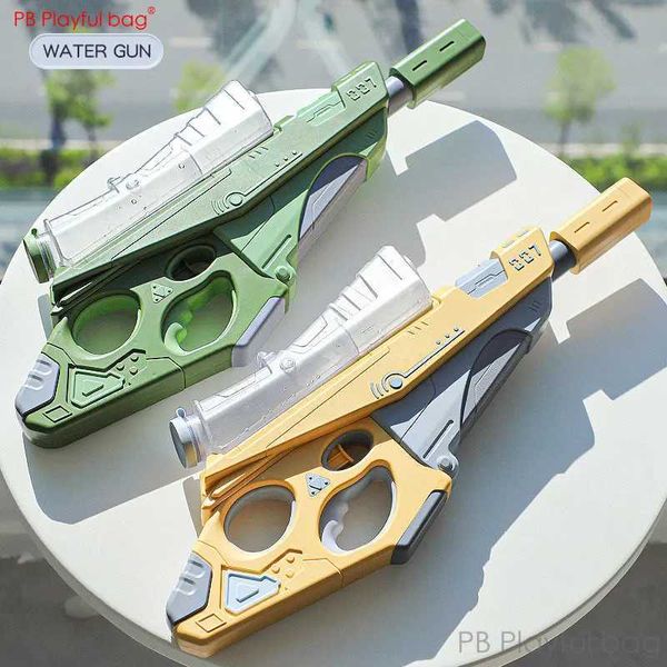 Gun Toys 007 Pistola de agua eléctrica Blaster de agua de verano alta presión pulso fuerte Piscina fiesta juguete niños adultos juguetes de verano AC81L2403