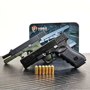 Jouets pistolet 1/3 alliage Empire G17 jouet de montage de pistolet à lancer avec porte-balle porte-clés pour armes Mini pistolet 240307