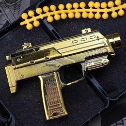 Toys de canon 1 3 MINI ALLOY TOY GURS MODÈLE MP7 M10 REVOLVER JOUET Soft Bullets peut tirer sur des pistolets de mitraillette jouet yq240413c7c6