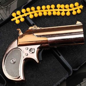 Gun Toys 1 3 Mini Alloy Toy Guns Model MP7 M10 Revolver speelgoed Soft Bullets Can Shoot Toy Submachine Guns YQ240413OP97