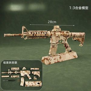 Toys des armes à feu 1 3 mini camouflage Sniper Gun ar15 M1911 Collection Toy Pistol Model Metal Assembly Toy pistolet pour garçons Adluts Gift T240428