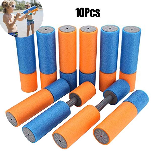 Gun Toys 10pcs EVA Water Blaster Foam Water Squirt Shooter Summer Water Gun Toys Piscina Juguetes Niños Juguetes de playa Niños Adultos 230613