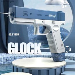 2023 Nieuwe Waterpistool Elektrisch Glock Pistool Schieten Speelgoed Volautomatische Zomer Zwembaden Strand Water Leuk Speelgoed Voor Kinderen jongens Meisjes Volwassen