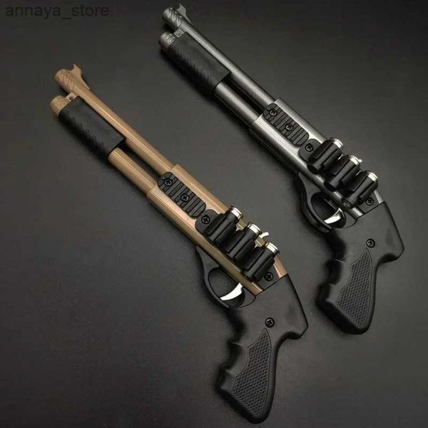 Pistolet Toys 2024 Mini Spapitre de fusil de chasse à bande caoutchouc 8 éclats d'élasticulation ornements de modèle miniature pistolet jouet pistolet doux pistolet de Noël Giftl2404