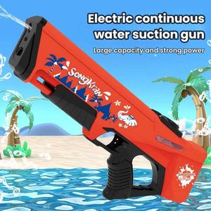 Pistolet toys 2024 Nouveau electric water arme gunfrenns rangement d'eau automatique jouet d'été pistolet plage sable ménage de jeu
