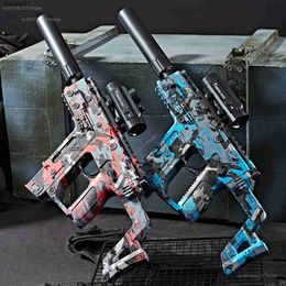 Pistolet Toys 2024 Nouveau vecteur gel plongée électrique jouet pistolet complet avec lunettes rechargeable batterie extérieure de l'arrière-cour équipe de tir YQ240413