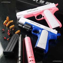 Pistool Speelgoed 2024 Shell Gooien Zachte Kogel Pistool Speelgoed Pistool Roze Speelgoed Pistool Outdoor CS Shooting Game Prop Gun t240309