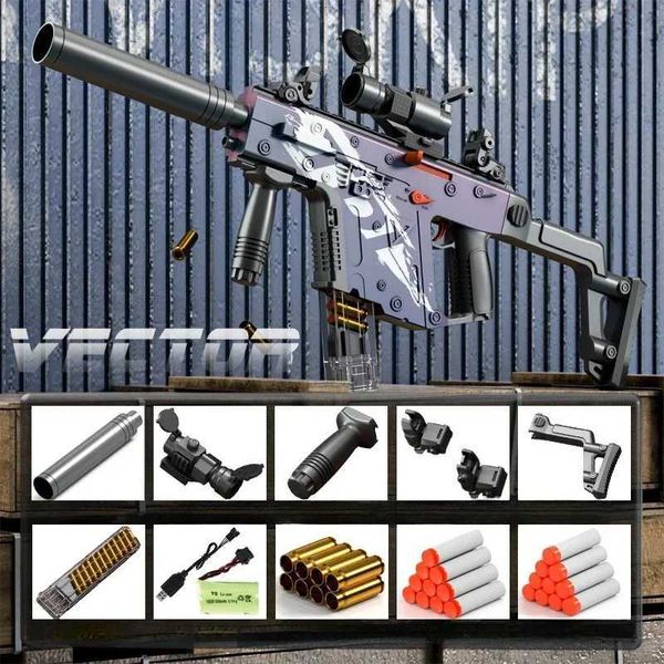 Juguetes Gun Toys 2024 Toy de bala suave Gun de juguete eléctrico Manual automático Rifle Rifle Juego de disparos Toy de educación para adultos para niños y niños YQ240413XVIT