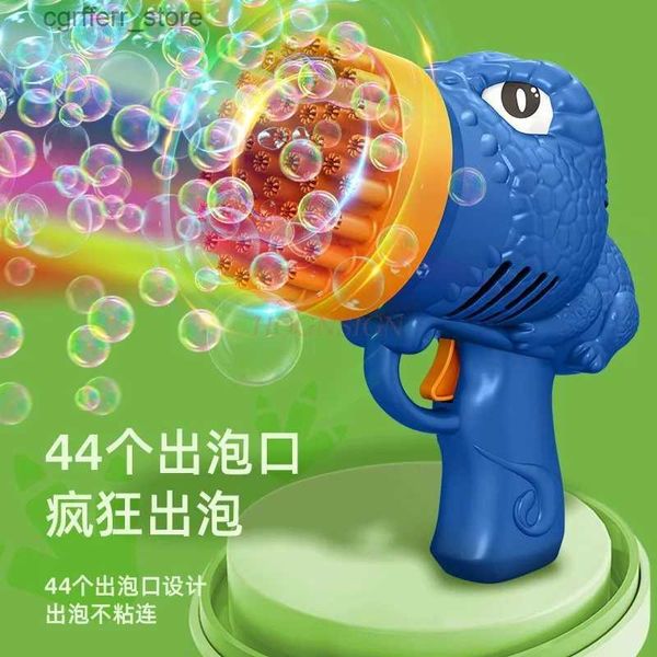 Pistolet jouets 29 trous pistolet à bulles brillant Gatling machine à bulles électrique petit jouet pour enfants bulle water240327