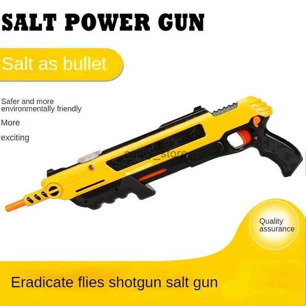 Gun Toys 3.0 BUG A SALT Reverse Yellow Bug A Salt Gun Bolas de gel Juguete para niños Juguete para adultos Bala suave Eliminar mosquitos y FlieL2403
