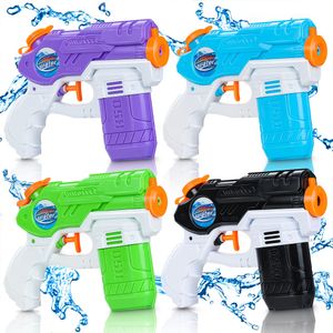 Pistool Speelgoed 4 STUKS Kinderen Outdoor Strand Kids Zomer Water Seaside Natatorium Vierkante Drifting Pistool Squirt 300ml 230711