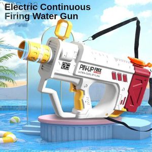 Gun Toys 47CM pistolet à eau électrique jouet pour enfant automatique feu continu eau Blaster enfants jouets de plein air pour été plage piscine YQ240307