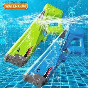 Gun Toys Adulte automatique pistolet à eau électrique enfants jeux de plage en plein air piscine jouets d'été haute pression haute capacité enfants 240327