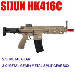 Pistool Speelgoed AK Oom gel Bal Stralen SIJUN HK416C 2.5 3.0 Speelgoedpistool Tweede Generatie Tijdschrift Voeden MK5 V2 Water speelgoed Gun240327