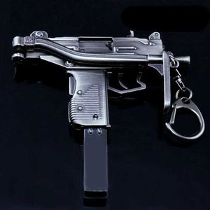 Toys Alloy 1 3 miniature modèle uzi mitraillement pistolet 15 cm de haut de haut de pistolet