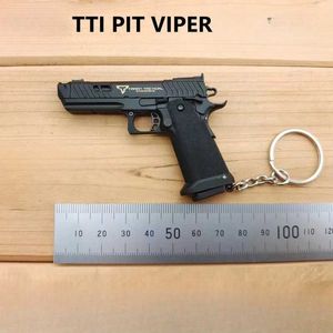 Toys Toys Alloy Empire 1 3 G34 TTI Pit Pit Viper Pistol Modèle Throw Shell Keychain Assemble Disassemble Mini Toy pistolet pour les enfants adultes Gift T240505