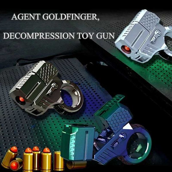 Toys Toys Alloy Gun Fidget Ring Edc Fidget Spinner Metal Hand Spinner Adult Fidget Toys TDAH TOL ANXIET STRESS RELAGE TOYS CADEAUX 240416