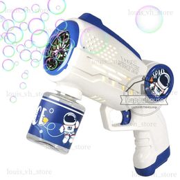 Pistola de juguetes Astronauta Automa Máquina de burbujas para niños Pistola de burbujas Lanzador de cohetes Soplador de burbujas para niños Fabricante de burbujas de jabón Juguetes de verano T240309
