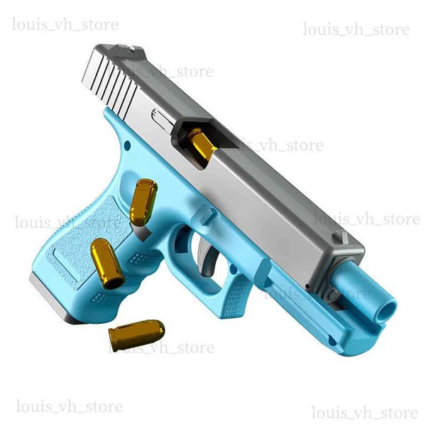 Juguetes de pistola Pistola de eyección automática de cáscara Pistola de juguete Blaster Modelo Accesorios para adultos Niños Juegos al aire libre T240309