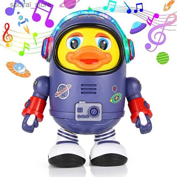 Jouets pistolet bébé canard jouet musical interactif jouet électrique avec lumières et sons danse Robot éléments spatiaux pour nourrissons bébés enfants cadeaux L240311