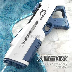 Toys Big Capacier Electric Water Toys High Pression High-Tech Automatic Automatic Blaster Soaker Guns Outdoor Pool Toys for Boy Kids 240416