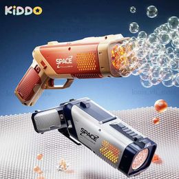 Pistolet Jouets Pistolet À Bulles Fusée Pistolets Électriques Automatiques Machine Lumineuse Souffleur Bulles De Savon Cadeaux Magiques Salle De Bain Jouets En Plein Air Pour Enfant T240309