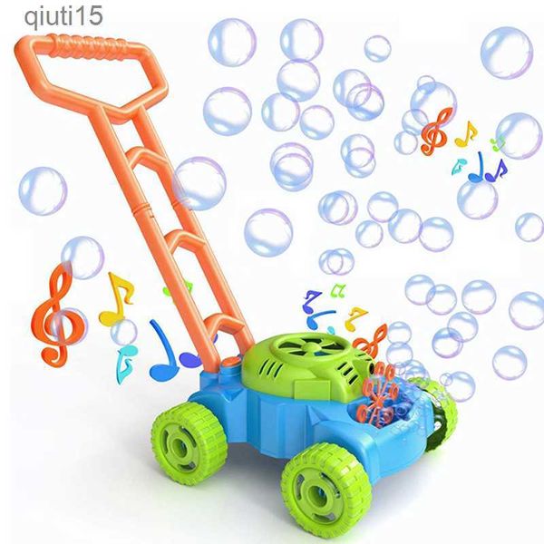 Gun Toys Bubble Lawn Mower para niños pequeños Niños Bubble Blower Maker Machine Verano al aire libre Patio trasero Juguetes para preescolares Bebés Niños Niñas Juguetes T230522