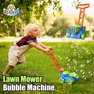 Pistoolspeelgoed Bubble Machine Automatische grasmaaier Wieder Vormblazer Babyactiviteit Walker voor buitenspeelgoed Voor kinderen Kinderdagcadeau Jongens T240309