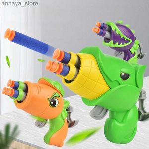 Pistolet Toys Enfants Cartoon Soft Bullet Gun Suit for Nerf Bullet Toy Gun Manual Runner Barrel Pistol Outdoor Fun Game Giftl2404