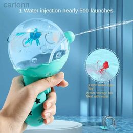 Gun Toys Childrens Magnetic Water Gun Mini Transparant Ball Water Gun Baby Shower Water spelen Beach Toy 240408