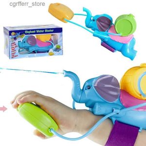 Jouets pistolet Mignon dessin animé éléphant en forme de bracelets pour enfants pistolets à eau piscines jouets de plage divertissement aquatique jeux de sport pour enfants en plein air240327