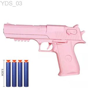 Pistolet Jouets Desert Eagle Pistolet Balle Molle Manuel Pistolet Jouet Mousse Dart Blaster Modèle de Tir pour Garçon Fille Enfants Jeux de Plein Air 3 Couleurs YQ240307