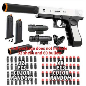 Toys Toys Desert Eagle Shell Ejection Pistol Safety Soft Bullet Gun Colt 1911 Adult Boy CS Toy Toy Outdoor Game Toy 240417