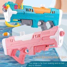 Gun Toys DokiToy Children's Large Pull Air Pressure Pistola de agua Capacidad al por mayor Long Range Summer Outdoor Water Splashing Festival Toys 230526