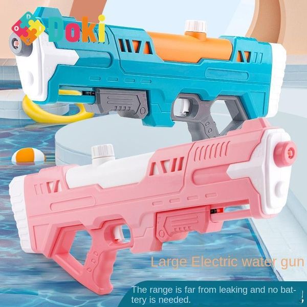 Gun Toys DokiToy Children's Large Pull Air Pressure Pistola de agua Capacidad al por mayor Long Range Summer Outdoor Water Splashing Festival Toys 230526