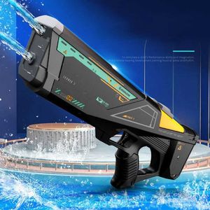 Pistoolspeelgoed Dubbel gat Volledig automatisch elektrisch waterpistool Hogedruk lange afstand waterblaster Zwembad Party Cool Kinderen speelgoed Volwassen cadeau AC128L2403