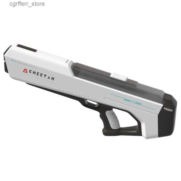 Gun Toys Pistola eléctrica automática de succión de agua, carga USB, libera continuamente parque acuático al aire libre, juguetes de agua a la deriva 240327