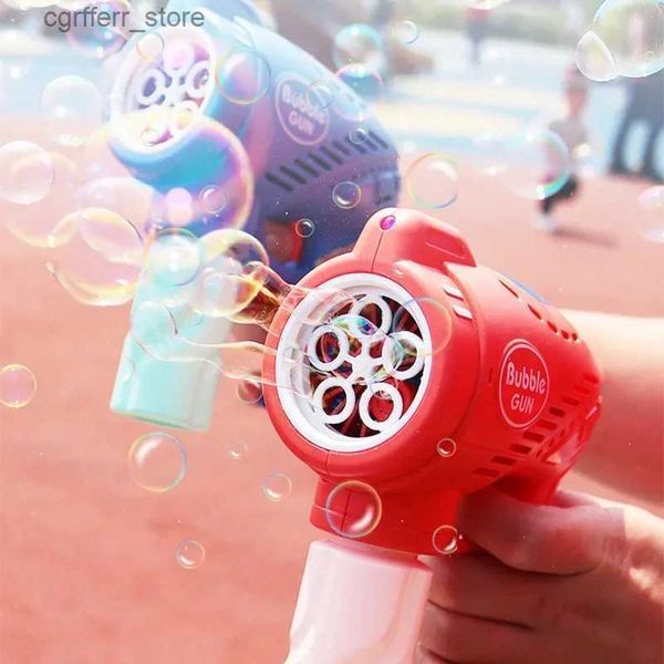 Pistolet Jouets Machine à bulles électrique flash automatique souffleur de bulles savon fabricant de bulles d'eau pistolet parent enfant bulle soufflage toy240327