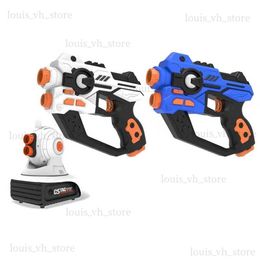 Juguetes de pistola Etiqueta láser eléctrica Proyector infrarrojo Pistola de juguete Arma Máquina explosiva Pistola Láser Kit de batalla Juego interactivo T240309