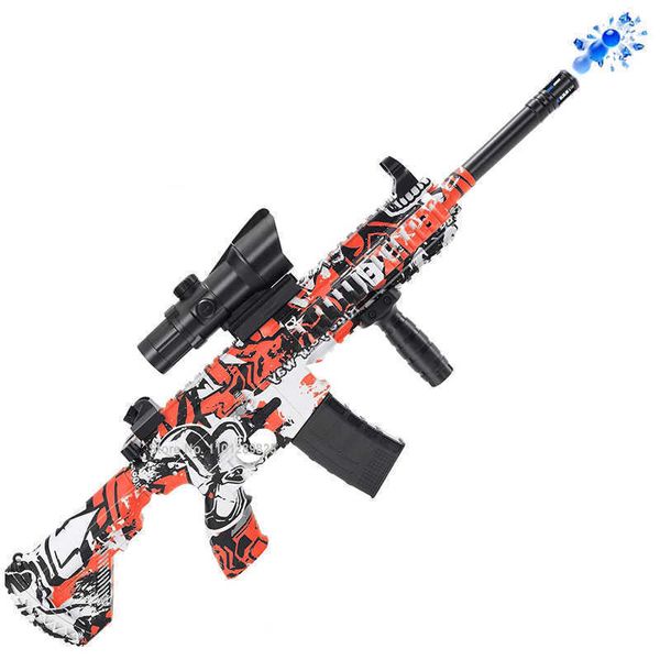 Gun Toys Electric M416 Gel Blaster Water Paintball Gun Rifle automático Disparos Juguetes Pistola CS Fighting Juego al aire libre para niños Regalo T221105