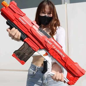 Gunspeelgoed Gratis verzending Elektrisch speelgoed Water Gun Grote capaciteit Hightech Kinderen Outdoor Beach zwembad Toys Summer Kids Holiday Gift 240416