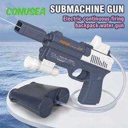 Toys Toys Electric Water Gun Automatica Guns Haute pression Grande capacité Pistol Summer Beach Toy Gun ShooT Kids Games Toys For Boy 240416