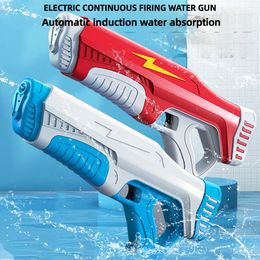 Gun Toys Electric Water Gun Kinderspeelgoed Automatisch Pompen inductieve waterabsorptie kinderen buiten grote capaciteit zwemmen poy 230526
