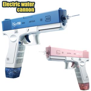 Pistolet Jouets Pistolet À Eau Électrique Enfants Jouet À Eau Glock Jouets pour Garçons Haute Pression Forte Charge Énergie Bared Pistolet À Eau Enfants Jouets Cadeau 230613