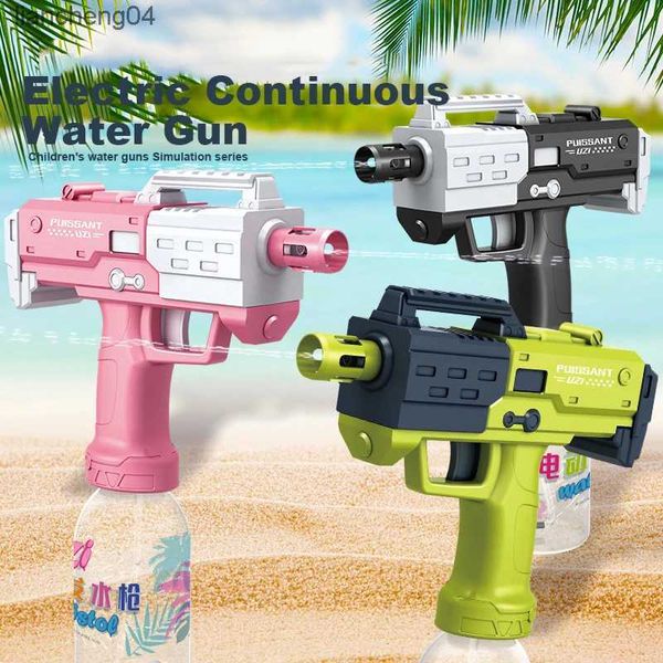 Gun Toys Pistolet à eau électrique pour enfants, pistolet à eau, jouet d'été, piscine, plage, sable, combat de l'eau en plein air, jouets cadeaux